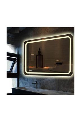 65x90 Cm Kumlamalı Ledli Ayna Duvar Salon Banyo Wc Ofis Yatak Odası Boy Ledli Ayna EVRST0557