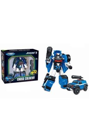 Co-524k Bl Athlon Tobot K Transformers Stil Dönüşebilir Oyuncak Araç Hem Robot Hem Jeep Mavi CO-524K BL