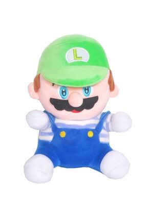 Süper Mario Kardeşler Aksiyon Figür Peluş Oyuncak Luigi Yeşil Şapkalı 24 Cm. ES9794-LGY