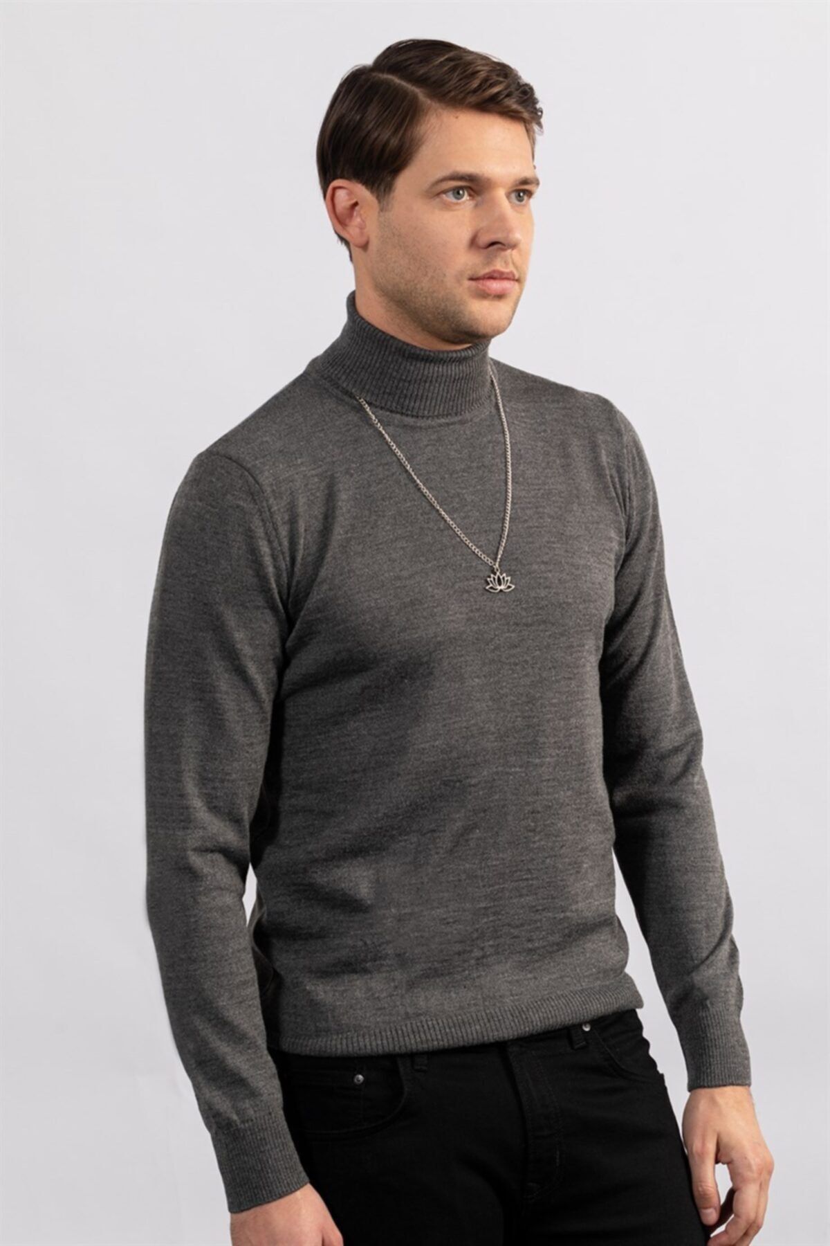 Mens slim fit outlet merino wool sweater