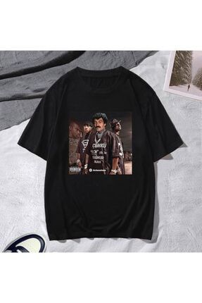 Erkek Oversize T-shirt Müslüm Rap Siyah müslümrapfr