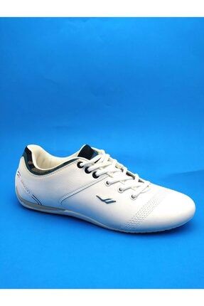 Beyaz - 3592 Yandan Bağcıklı Ince Taban Ayakkabı