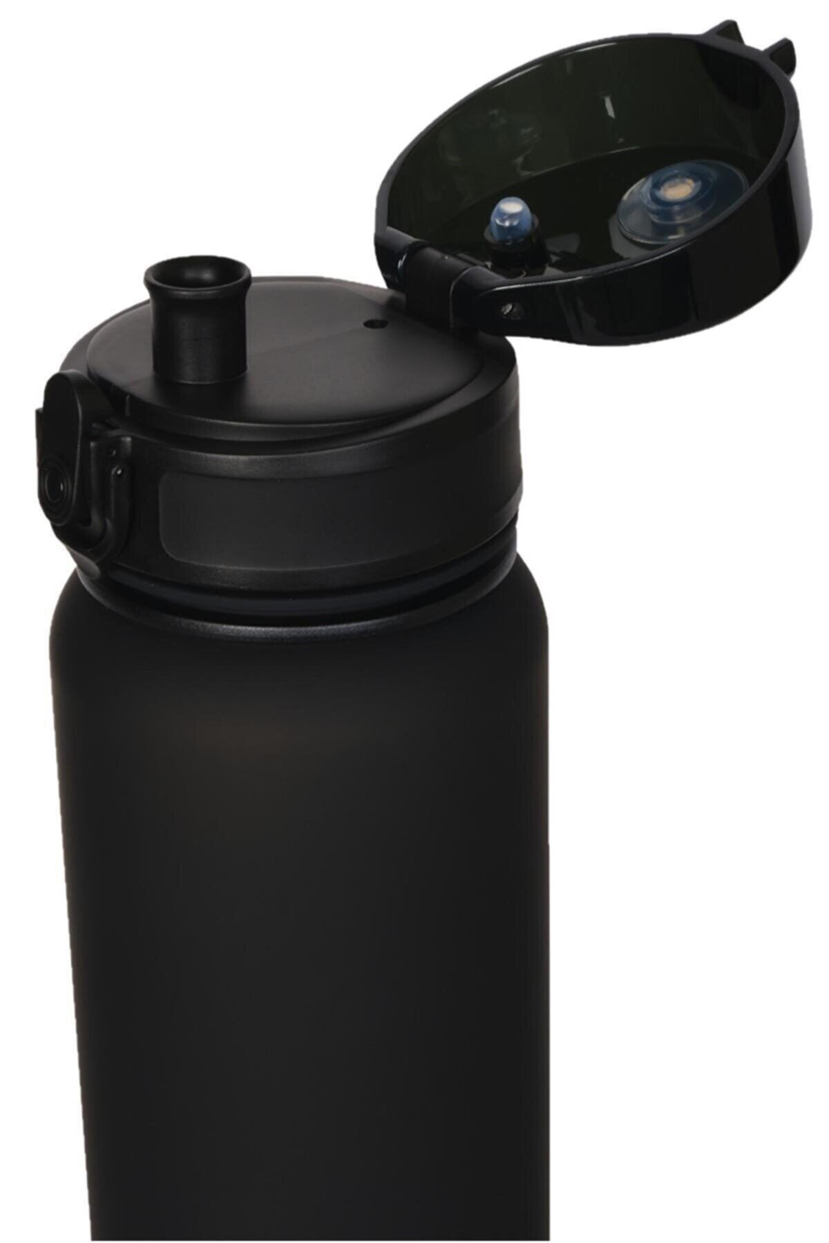 قمقمه ورزشی مشکی 800 میل Collexyion جدید 3053 جریان آب سیاه تریتان Uzspace