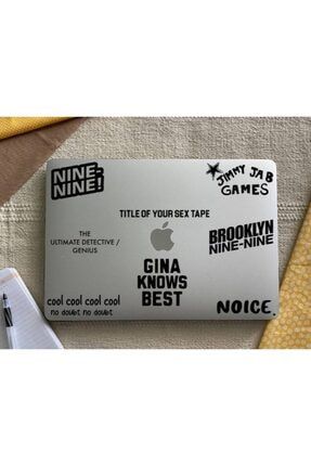 Brooklyn 99 Tasarımlı Macbook, Laptop Sticker Seti etiketbb99semperar1