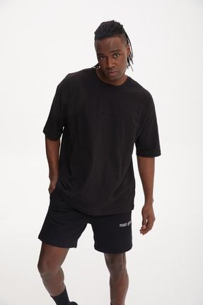 Siyah Oversize T-shirt AWCK08