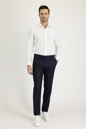 Slim Fit Klasik Desenli Pantolon 242899