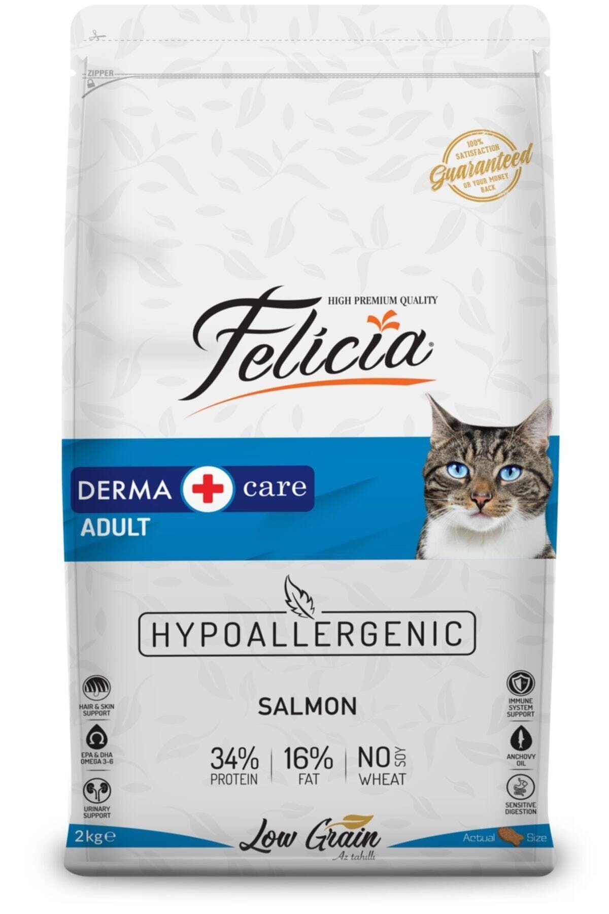 Düşük Tahıllı Hipoalerjenik Somonlu Yetişkin Kedi Maması 2kg