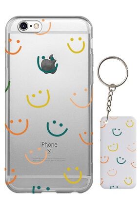 Iphone 6 Plus Gülen Yüz Smile Desenli Silikon Kılıf ES-PHN6PLS-STCR01