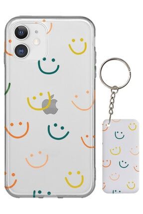 Iphone 11 Gülen Yüz Smile Desenli Silikon Kılıf ES-PHN11-STCR01