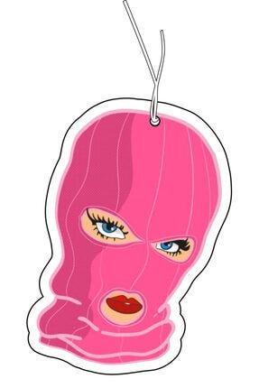 Pembe Kar Maskesi Gangster Girl-ski Mask Pink Tasarımlı Araç Kokusu Air Freshener 999