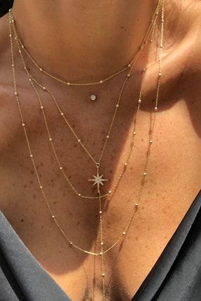 Kadın-925-ayar-gümüş-toplu-zincir-yıldız-detaylı-kolye 97