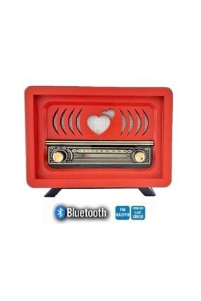 Yeni Model Bluetooth Fm Sd Kart Aux Usb Özellikli Nostaljik Ahşap Radyo Model Retro Blt-170