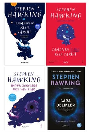 Stephen Hawking 4 Kitap Set / Zamanın Kısa Tarihi - Zamanın Daha Kısa Tarihi - Kara Delikler gençkitap58969178237