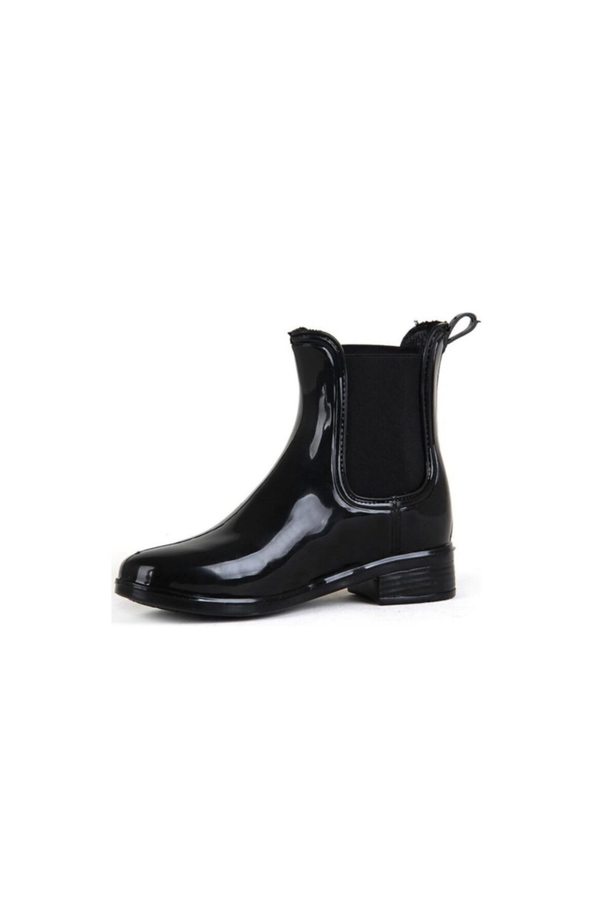 Plain black online rain boots