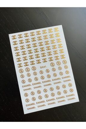 Nail Art Stickers / Channel Gold Stickerlar Kalıcı Oje Için Profesyonel Tırnak Dövmeleri 13288822
