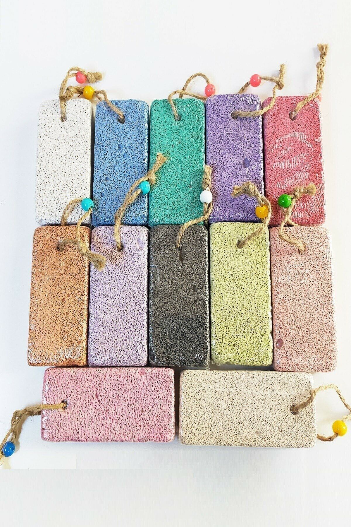 aktarloji-10 Pieces Foot Care Heel Stone Natural Pumice Foam Stone Callus Peeling Stone 2