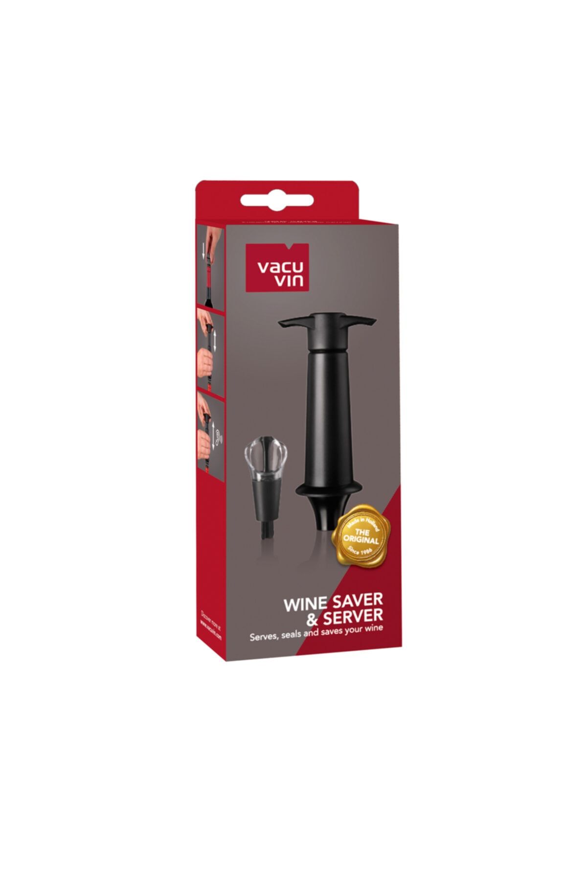 Vacu Vin-Vacuum Set Wine/Bottle - 1 Pump and 1 Dropper Medicine 5
