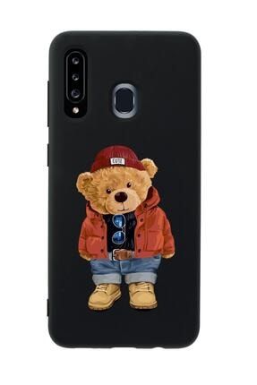 Samsung A20s Teddy Bear Premium Silikonlu Telefon Kılıfı MCANDLTDDYBR245