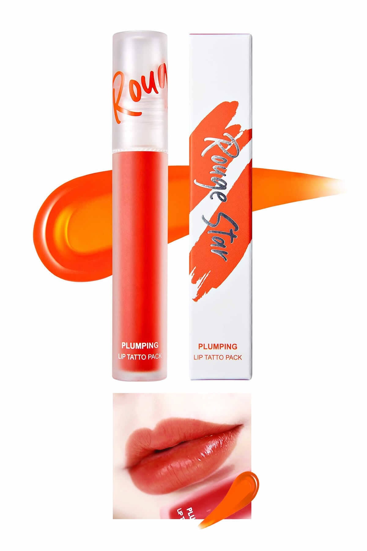 MAXCLINIC Dolgunlaştırıcı Soyulabilir Kalıcı Dudak Dövmesi Catrın Lip Plumping Tattoo Spıcy Orange
