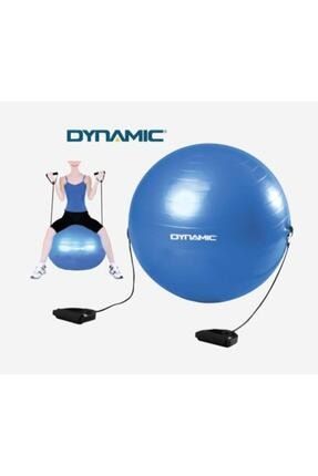Dynamıc 65 Cm Pilates Topu Direnç Kayışlı PLS