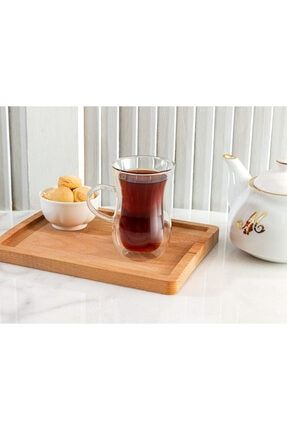 Benito Çift Camlı Çay Bardağı 200 ml 1KBARD0596-8682116422994