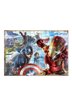 Ahşap Mdf Puzzle Yapboz Marvel Avengers 255 Parça 35*50 Cm TYC00349142068