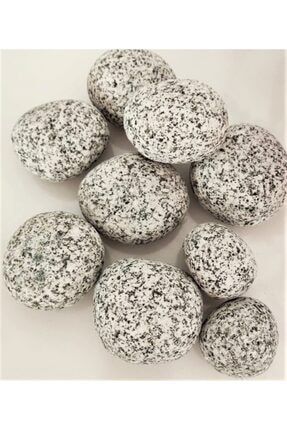Granit Benekli Dolomit Taş 10 Kg 6-10 Cm Benekli Dolomit Dere Taşı Çakıl Taşı Bahçe Taşı Dekoratif 545cc