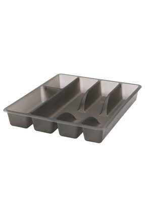 Çekmece Içi Kaşıklık 31x26x4 cm Polipropilen Plastik Organizer Düzenleyici Gri Renk Kaliteli GUN623