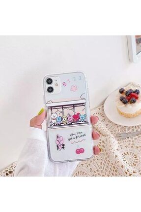 Samsung Galaxy A52 Bt21 Baskılı Şeffaf Kılıf MCSFX28388