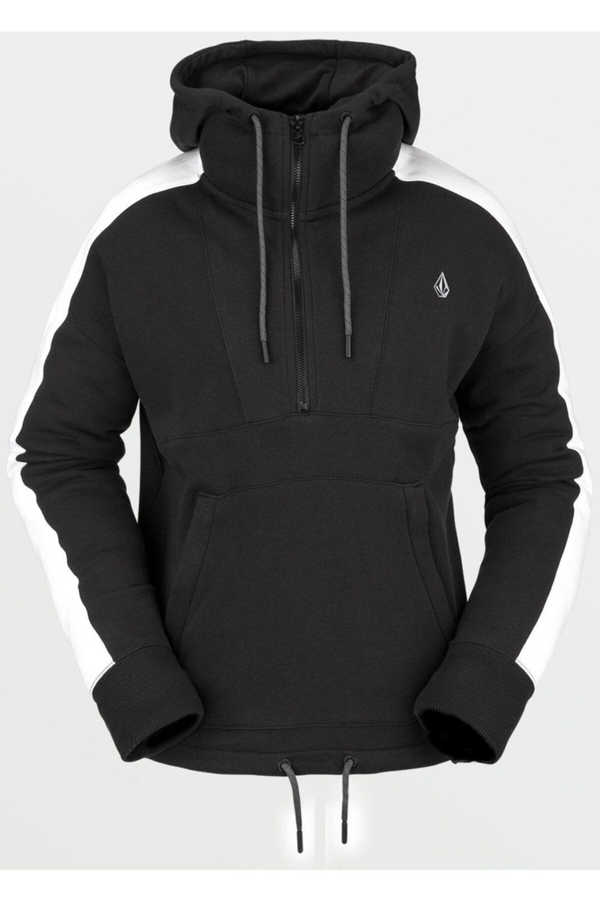 Volcom-سويت شيرت أنوراك هودي بلك للنساء على الجليد 1