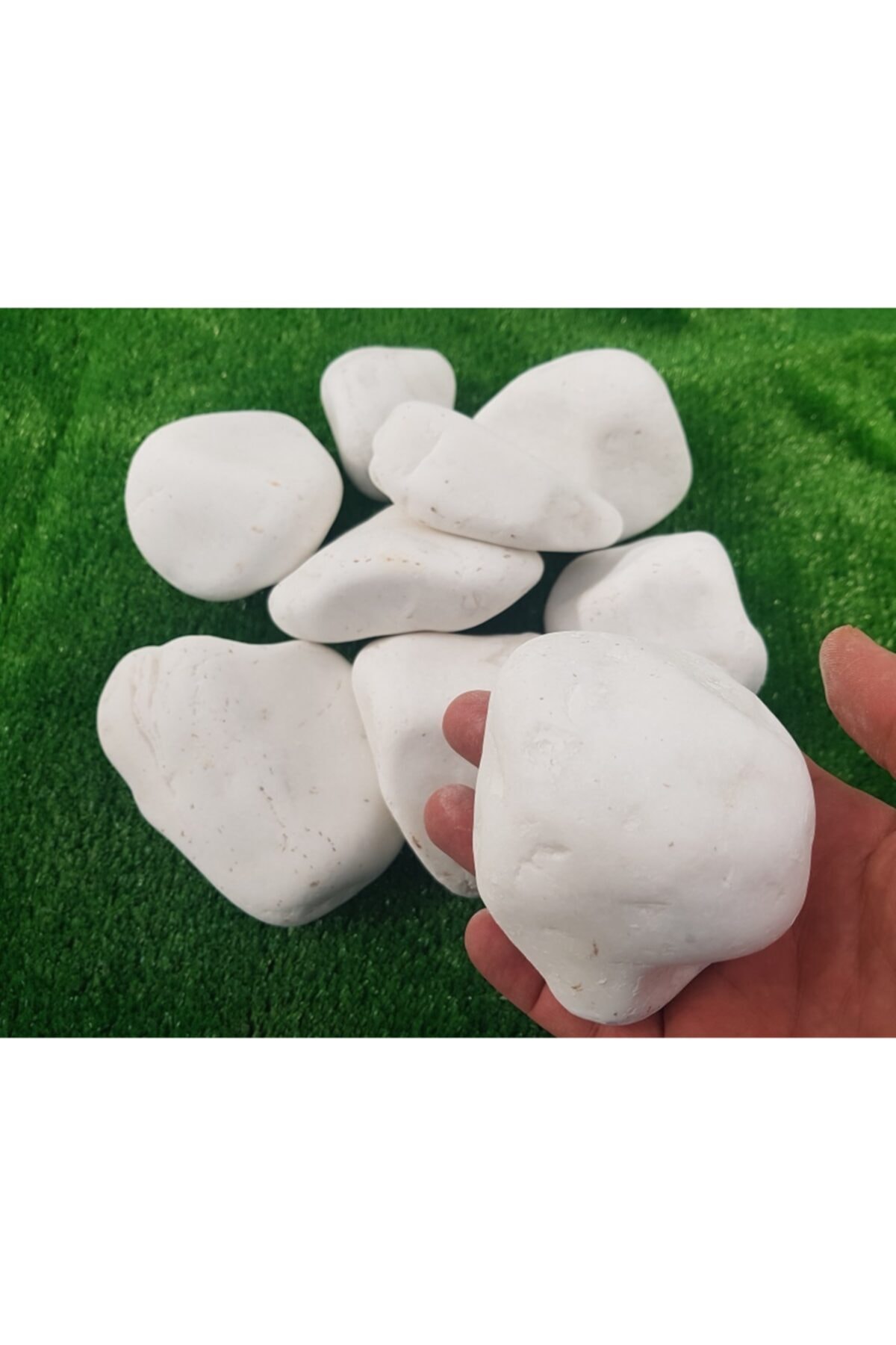 Dolomit Taş 25 Kg 6-10 Cm Beyaz Dolomit Taş Saksı Dibi Dekoratif Taş Bahçe Süsleme Taşı Peyzaj Taşı 3
