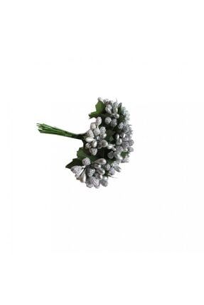 Çiçek Iri Cipso Görünümünde Pıtırcık - 144 Adet Gümüş PYP-EMNTPTNC-CCKTT0514BGSGümüş
