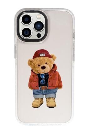 Iphone 13 Pro Max Teddy Bear Candy Bumper Darbe Emci Silikonlu Telefon Kılıfı MCCNDY13PMAXTSRM301