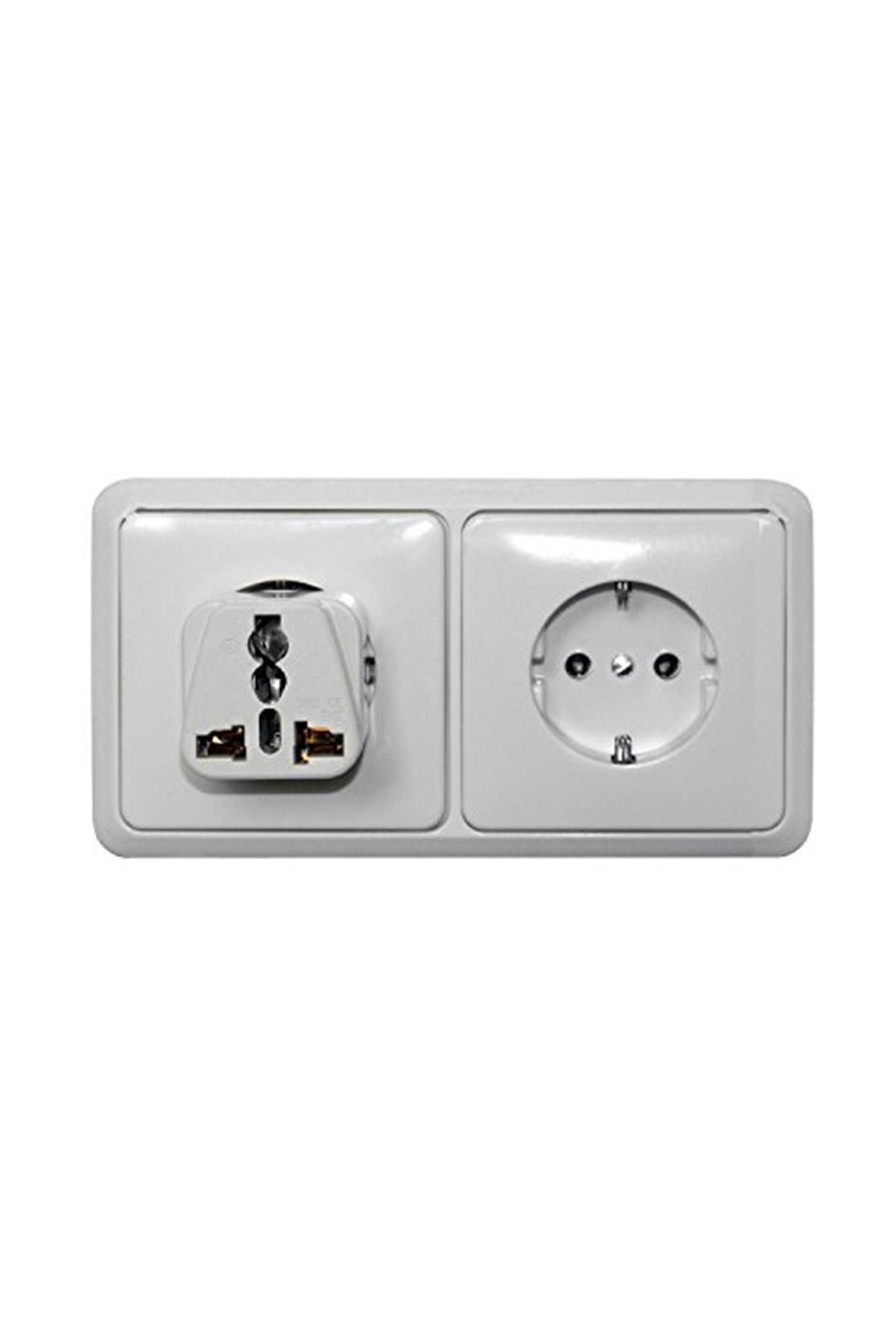 Oramics-Sbl Adapter Travel Plug White Eu Norm to 250V Ac 10~16A Sblshop1 1064356 3