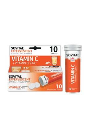 Premium Vitamin C & Vitamin D + Zinc 10 Efervesan Tablet D10