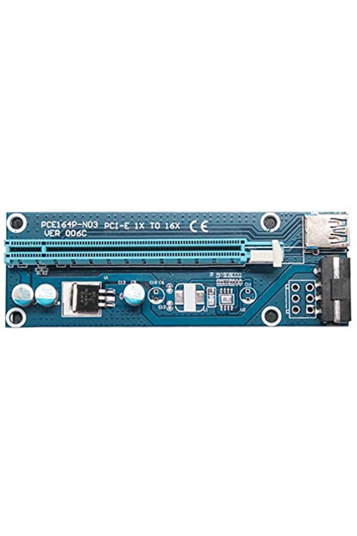 4747 Pcı E Express 1x To 16x Usb 3.0 Riser Yükseltici Uzatma Kartı Kategori: Data Kab 3