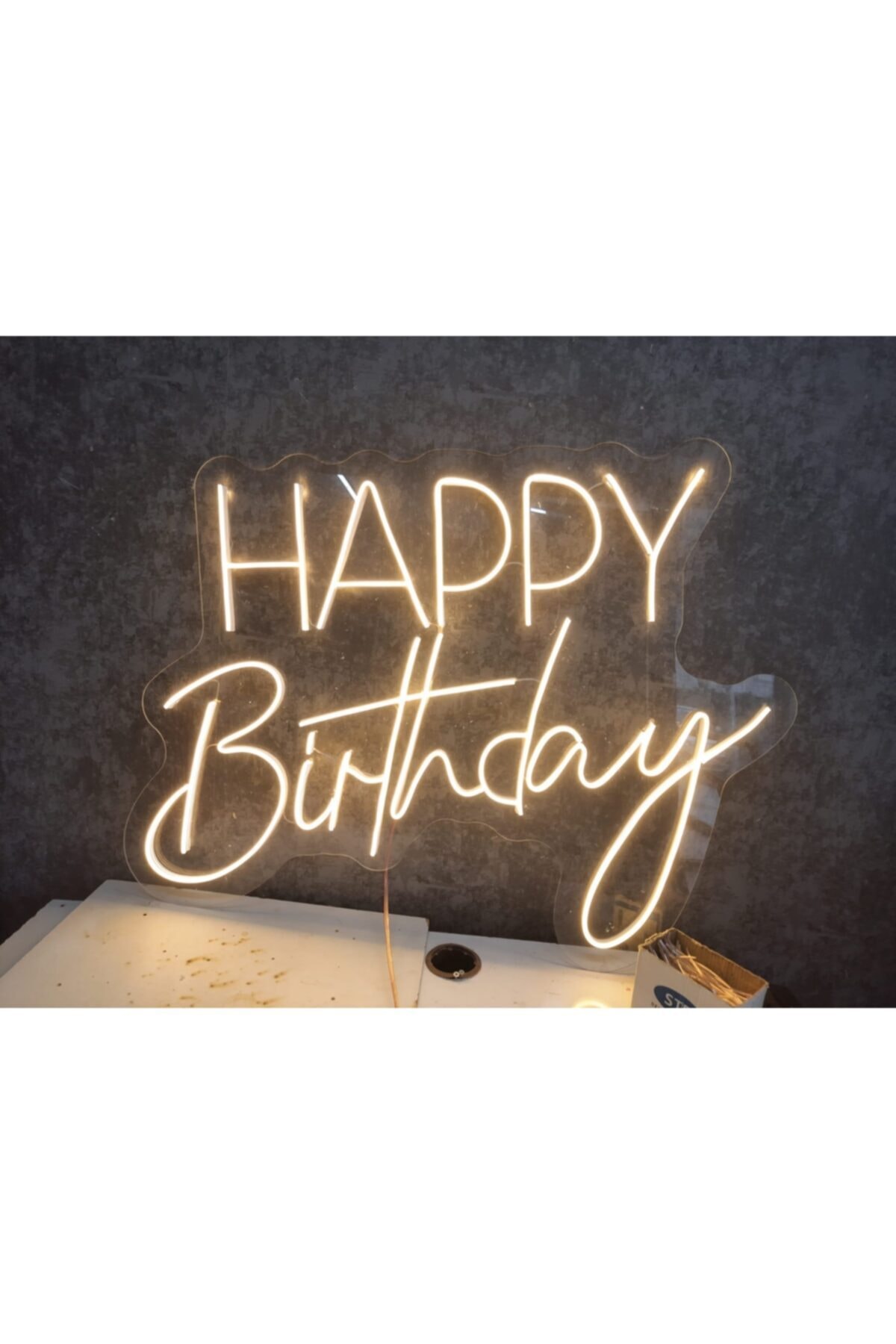 Happy Brithday Neon Led Graffiti