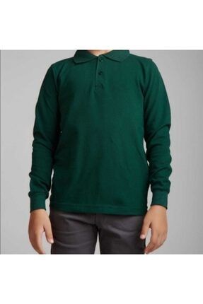 Unisex Polo Yaka T-shirt Uzun Kol 14367PLO