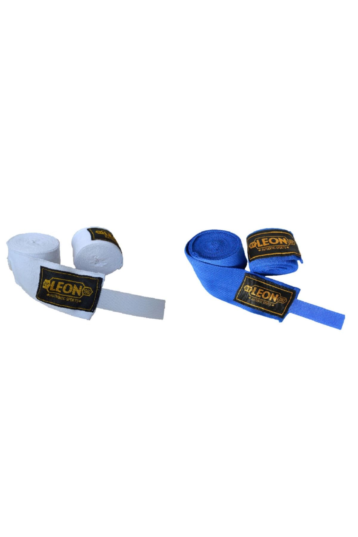 باند بوکس سفید Boxing Banging Bandage Double Color Blue 2 جفت By Leon 1982