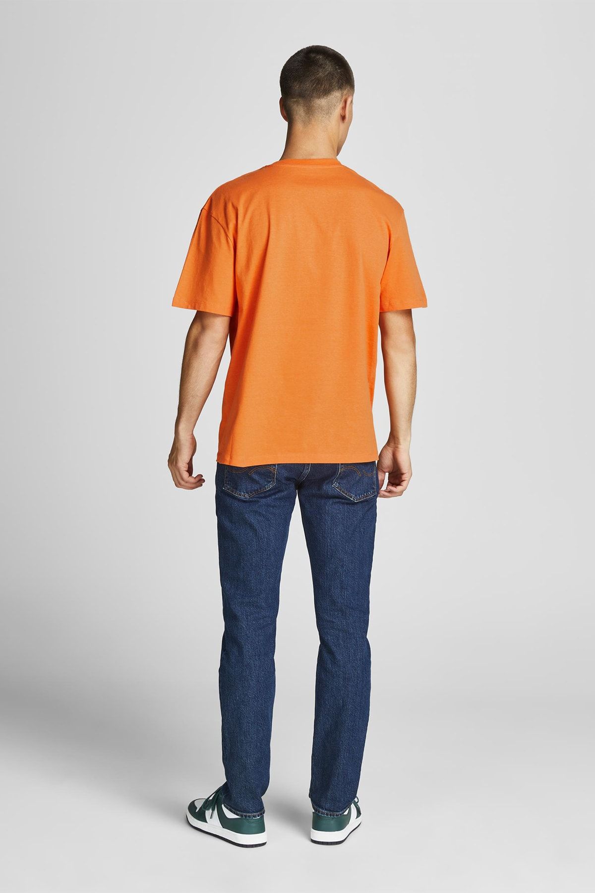تی شرت نارنجی مردانه Jack & Jones ژورکوپنهاگن جک اند جونز ریلکس فیت - 12176780 Jack & Jones