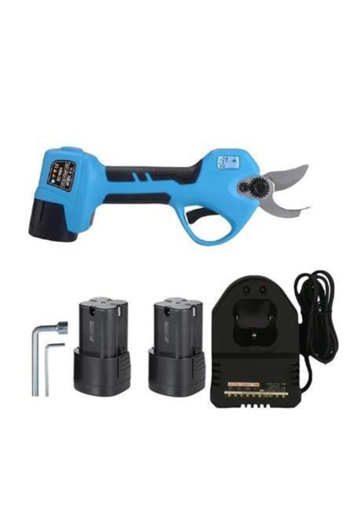 Genel Markalar SC 8604 Akülü LED Göstergeli Budama Makası 32 mm 2 Akülü