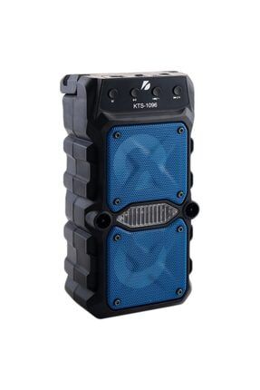 Outdoor Parti Hoparlörü Bluetooth Hoparlör 3 Inç × 2 Kablosuz Speaker Ses Bombası Fm Radyolu Usb-tf KTS1096