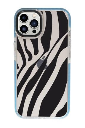 Iphone 13 Pro Max Zebra Candy Bumper Darbe Emci Silikonlu Telefon Kılıfı MCCNDY13PMAXTSRM353