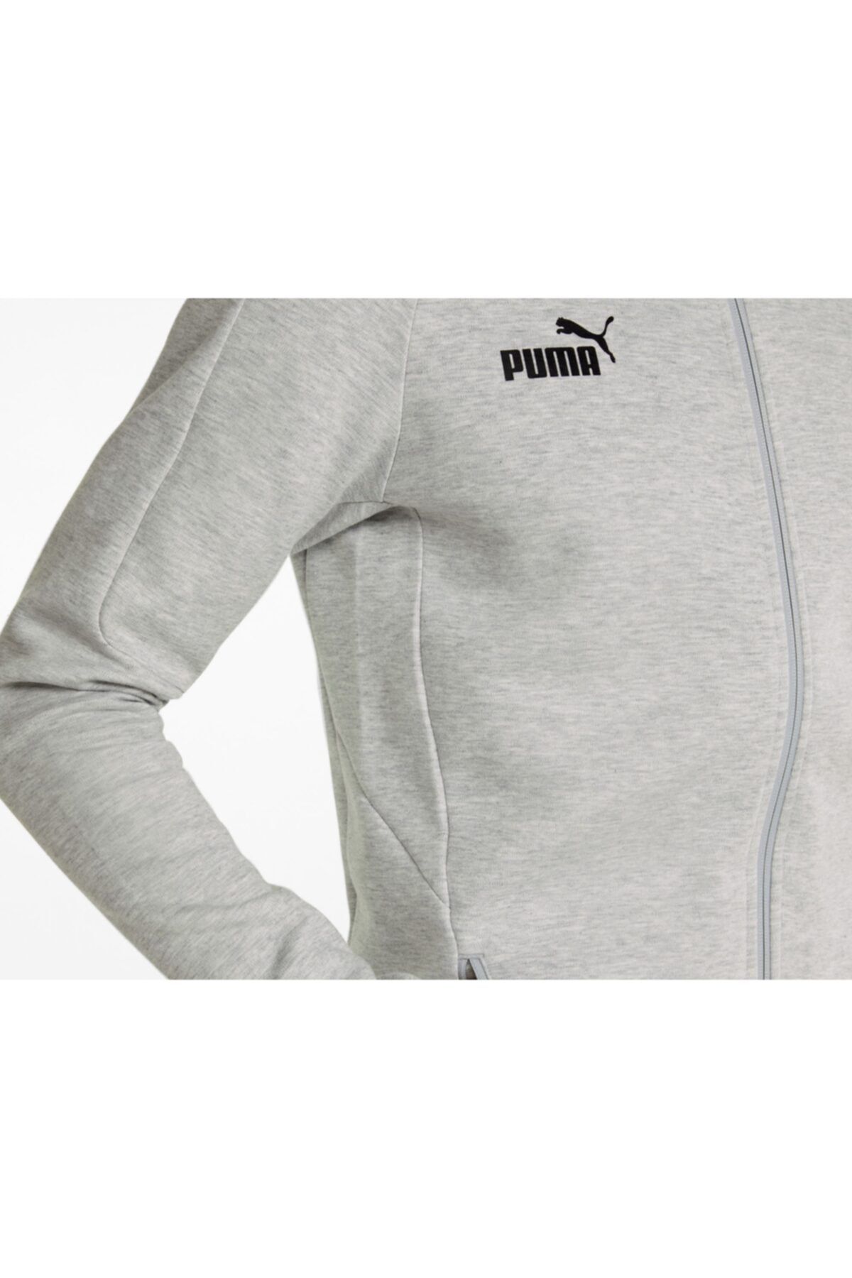 Puma jacket grey best sale
