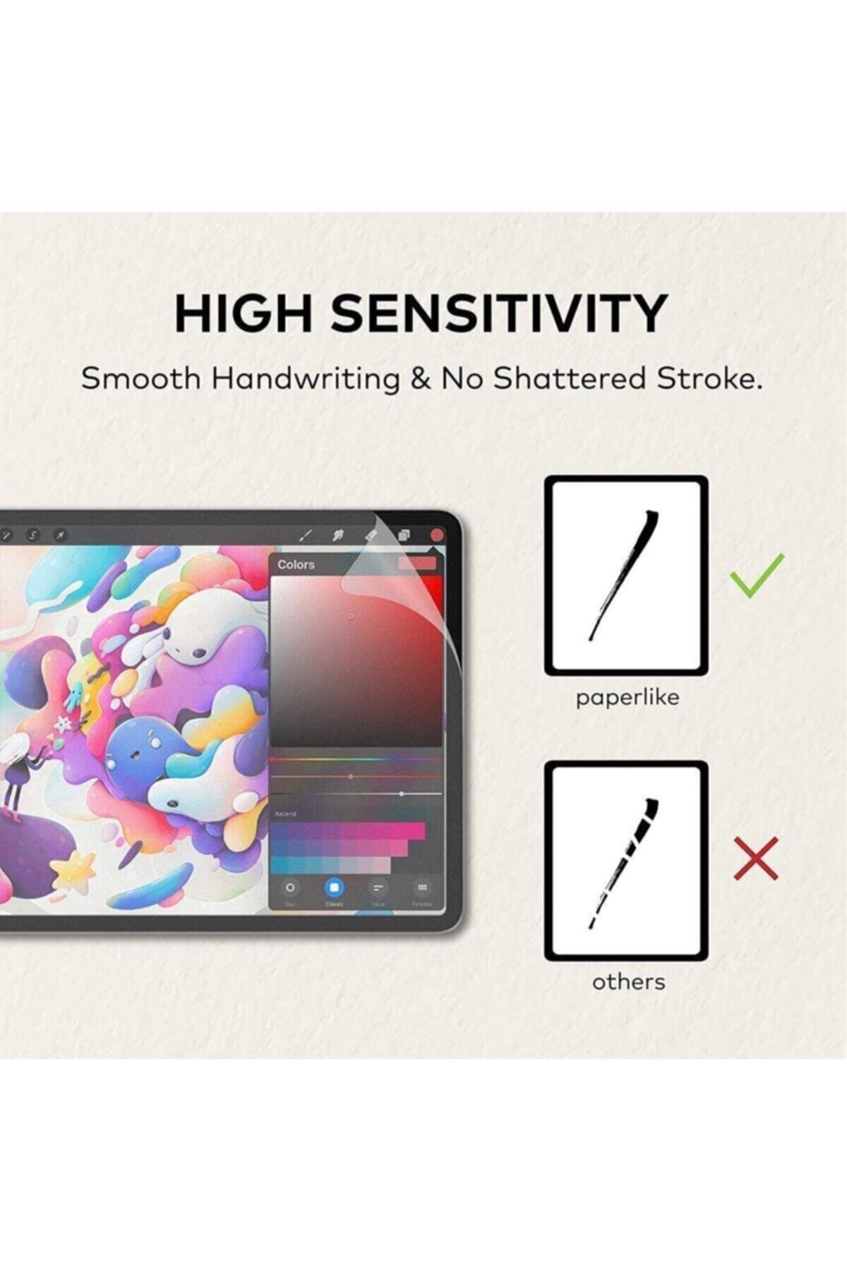 Apple Ipad 6. Nesil 9.7 Ekran Koruyucu Paper Like Pencil Destekli Film Kağıt Hissi Stylus Kalemle 7