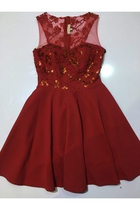 Kadın Kırmızı Abiye Elbise TYC00349614786