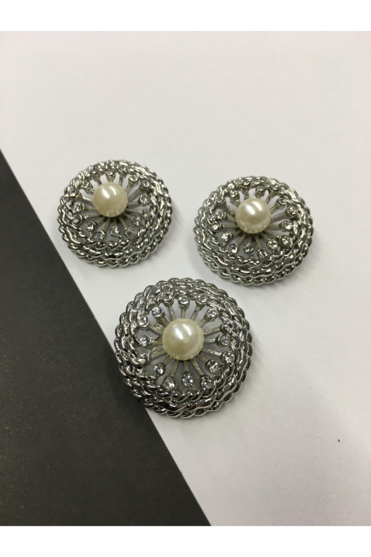 Stone Button Coat Fur Coat Button Set of 3