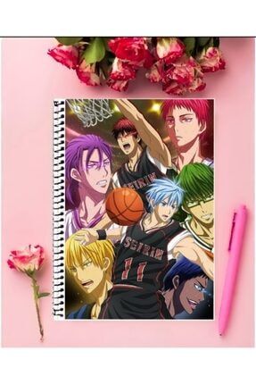 Kuroko No Basket Anime Defter 1 Adet Özel Tasarım A4 Boyutu 21*29 Cm Telli Kareli Defter bulweiser734