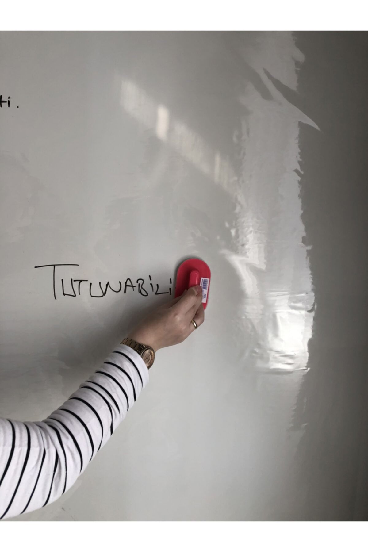 Tutunabilir Kağıt-2 Transparent Static Paper Writing Boards - 60X100 Cm, Applicable with Pen and Button 3