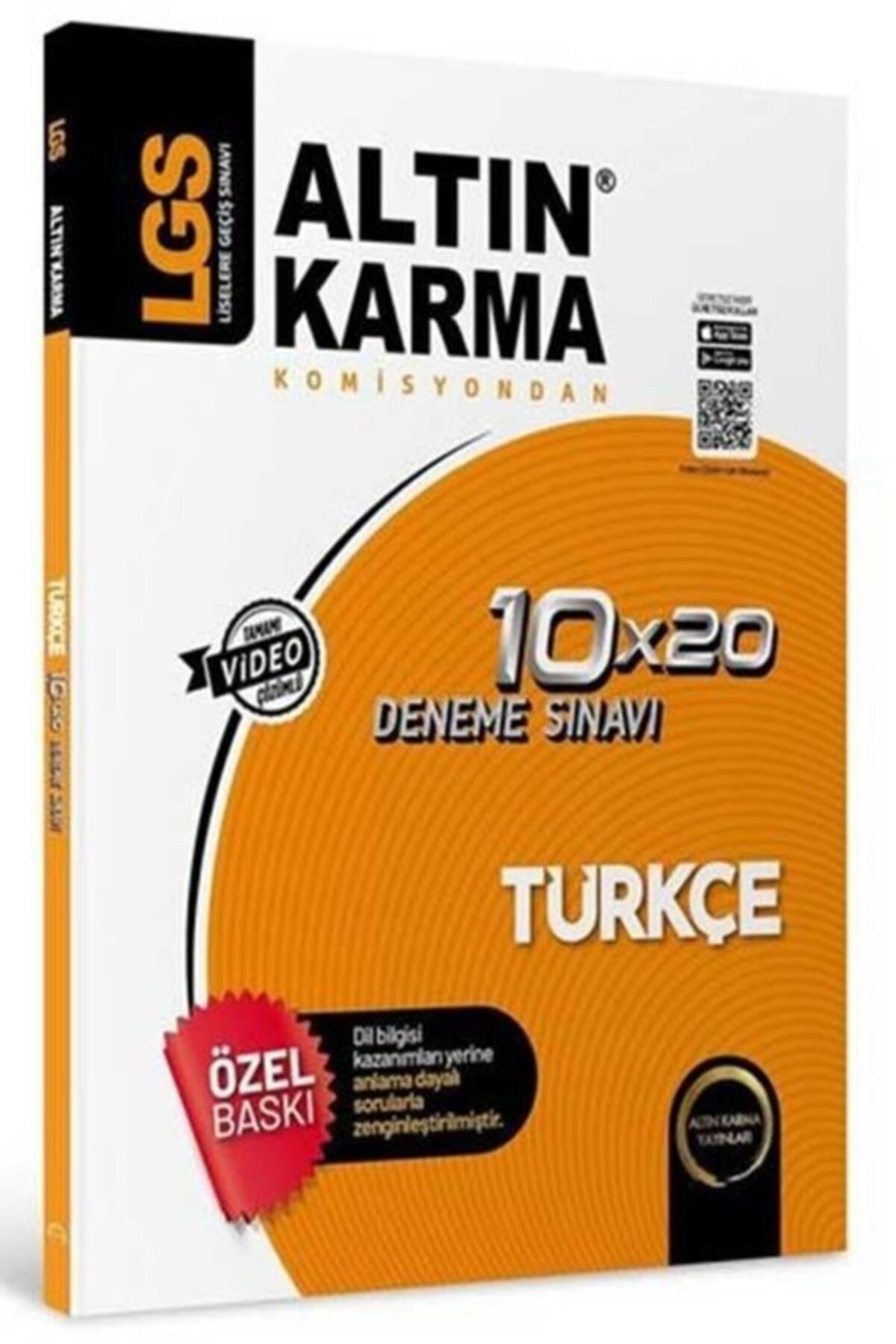 8.Sınıf LGS Türkçe 10x20 Branş Deneme Altın Karma